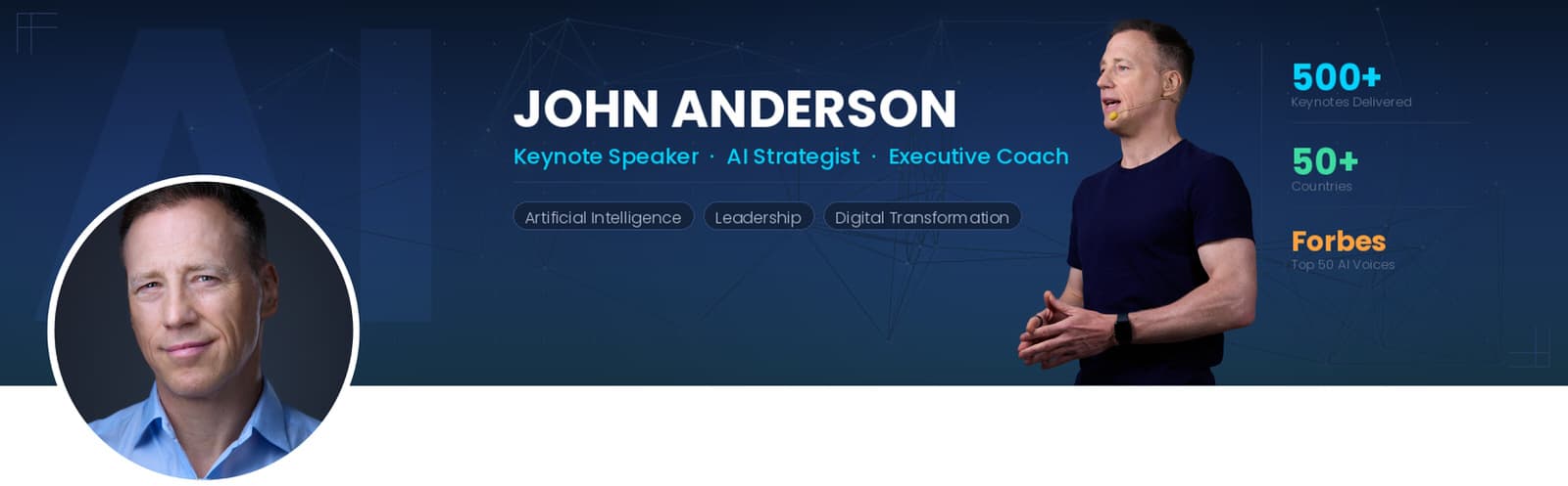 Speaker LinkedIn Banner Professional Photo